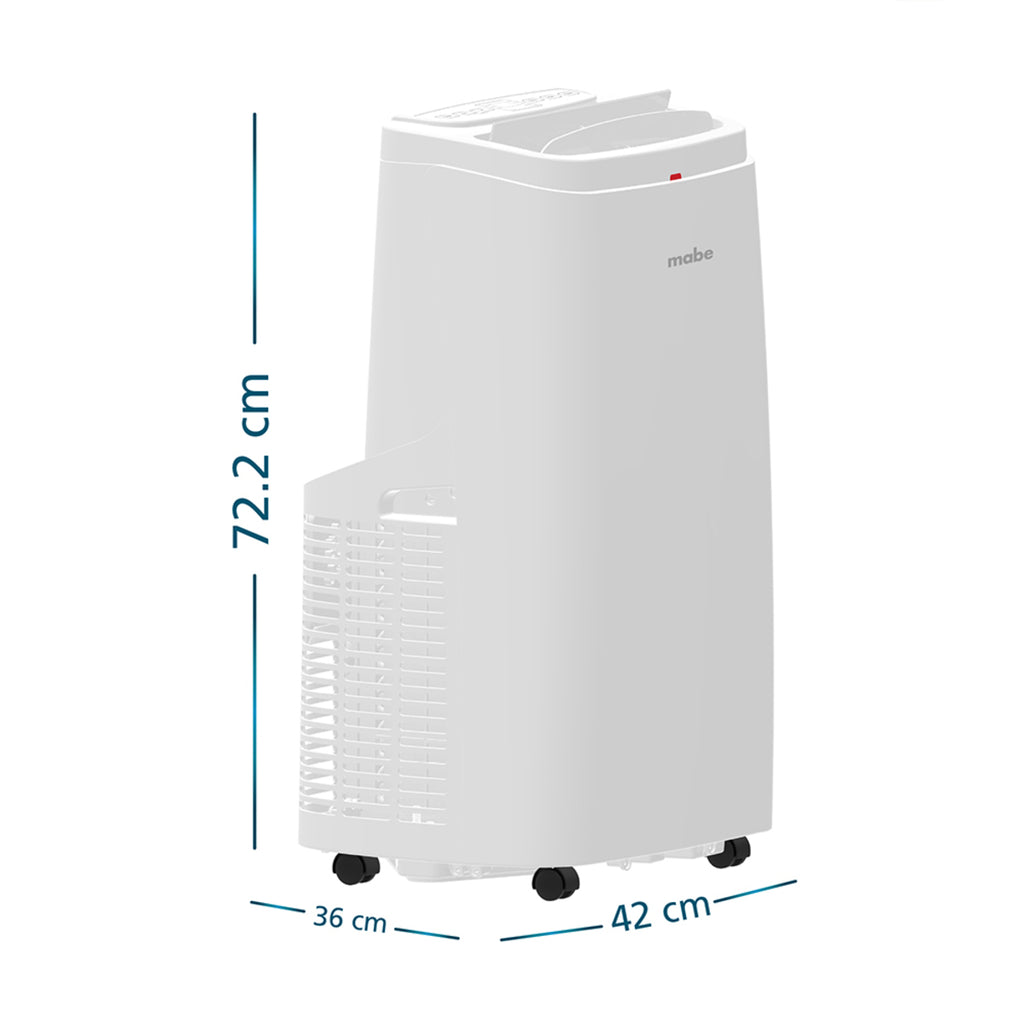 Aire Acondicionado Portátil 110v 12000 BTU Blanco