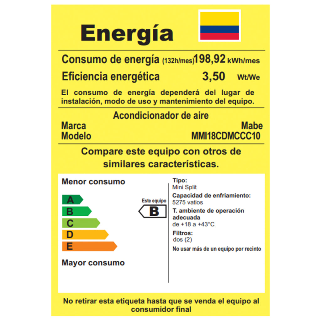 Aire Acondicionado Inverter Premium 220v 18000 BTU Negro Espejo