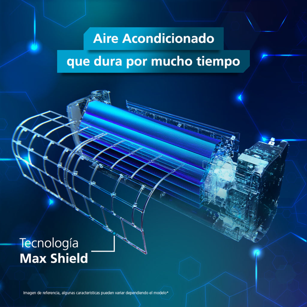 Aire Acondicionado Inverter Premium 220v 18000 BTU Negro Espejo