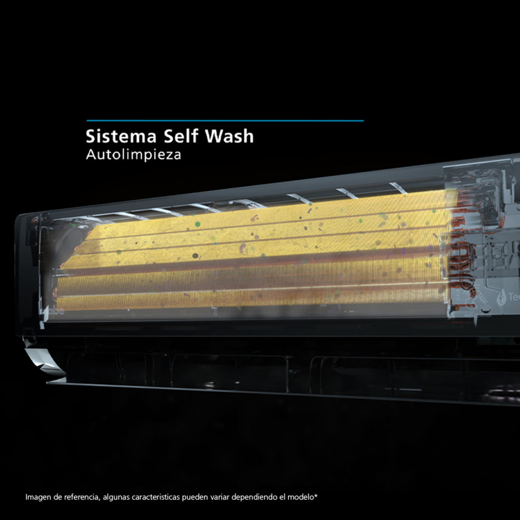 Aire Acondicionado Inverter Premium 220v 12000 BTU Negro Espejo Mabe - MMI12CDMCCC10