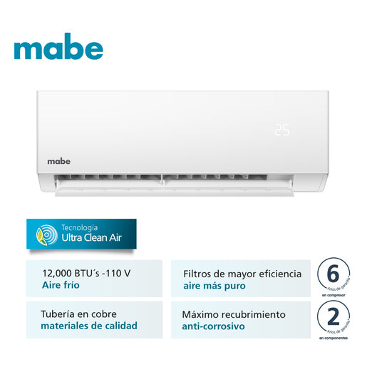 Aire Acondicionado Tradicional 110v 12000 BTU Blanco