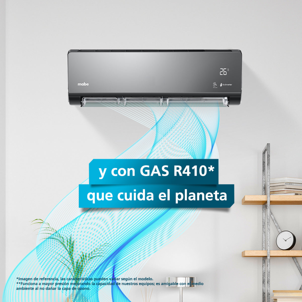 Aire Acondicionado Tradicional 110v 9000 BTU Blanco