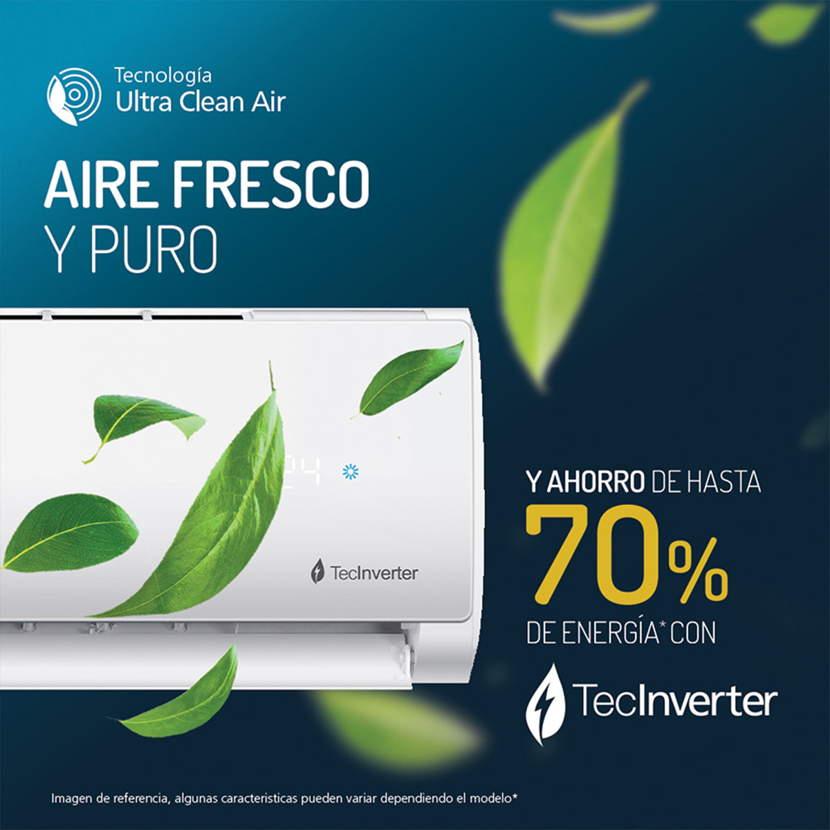 Aire Acondicionado Inverter 220v 36000 BTU Blanco